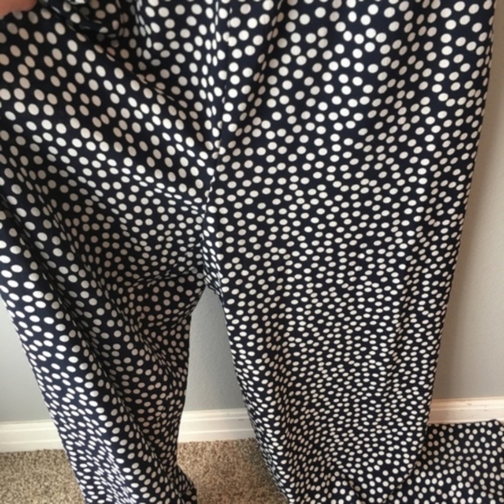 Betsey Johnson Polka Dot Jumpsuit Off Shoulder - Picture 5 of 8